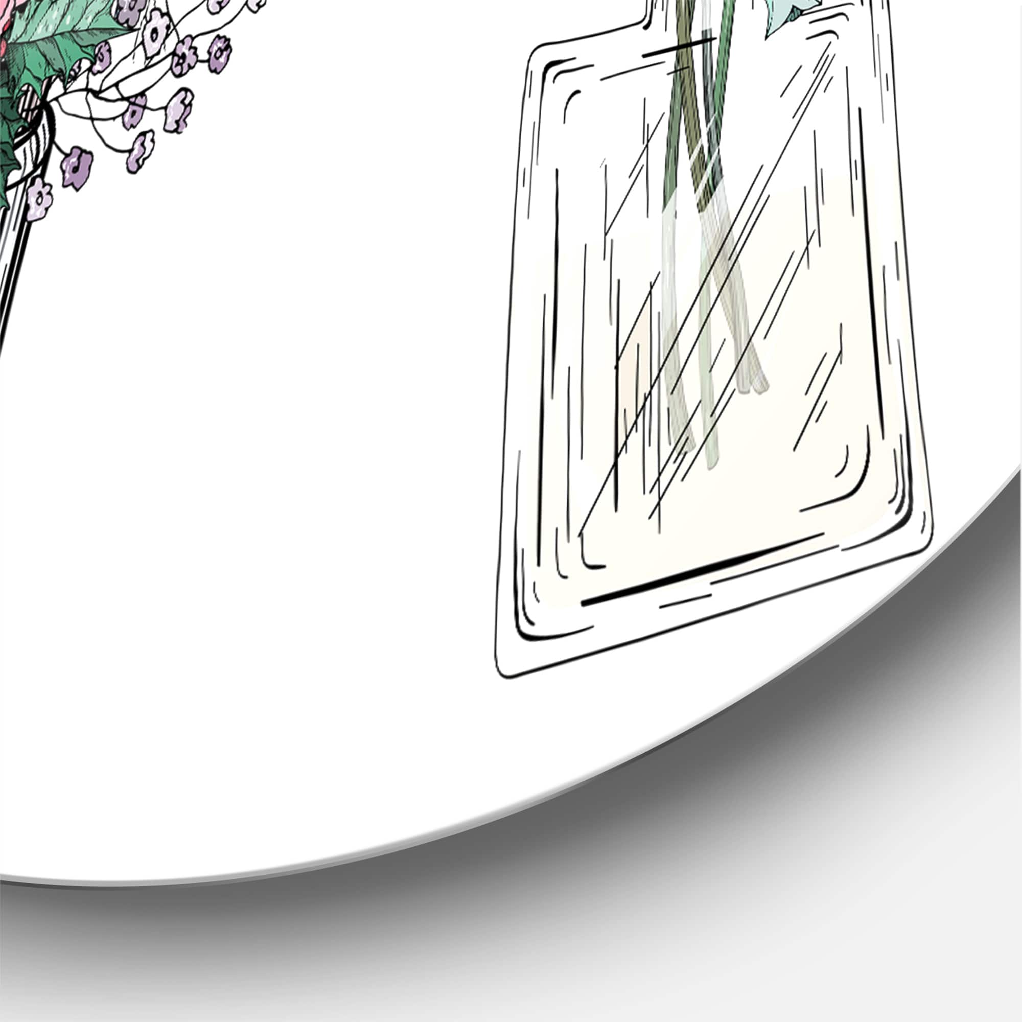 Designart - Bouquets of Wildflowers In Transparent Vases I